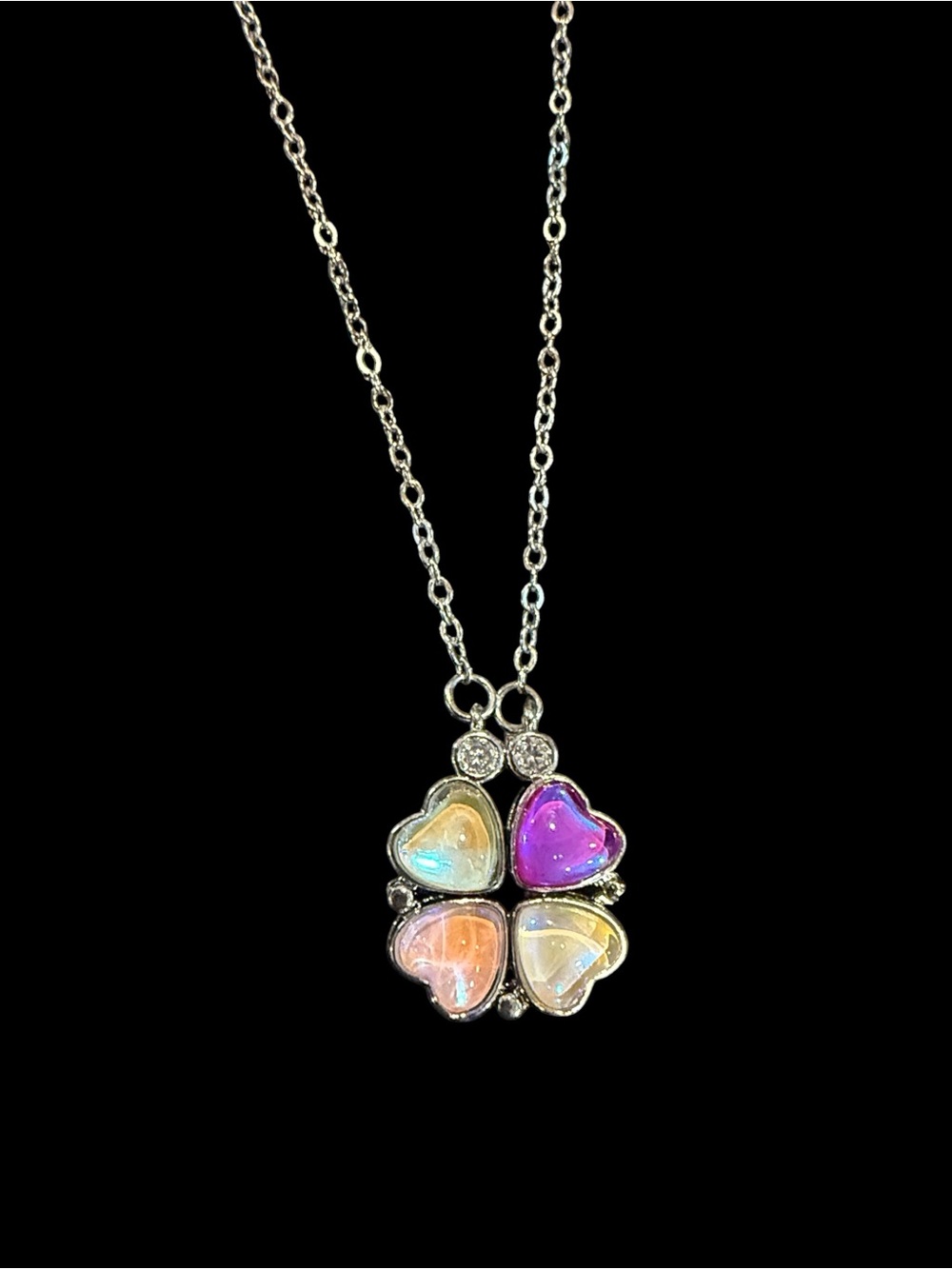 NEW Festival Love 2 Way Necklace Silver Plated - 16”-18” NIB